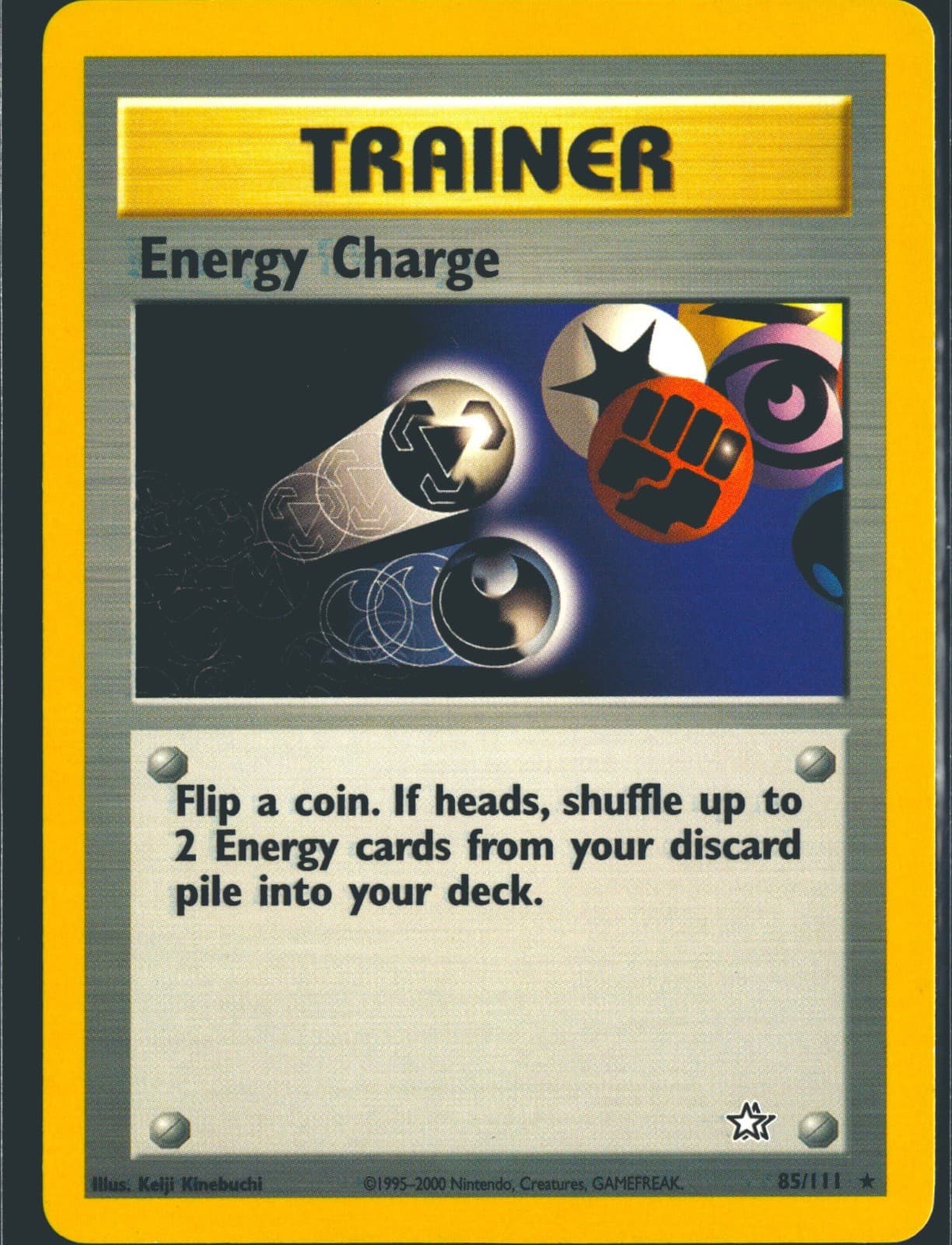 Energy Charge 85/111 Rare Neo Genesis Pokemon Unlimited Lightly Played