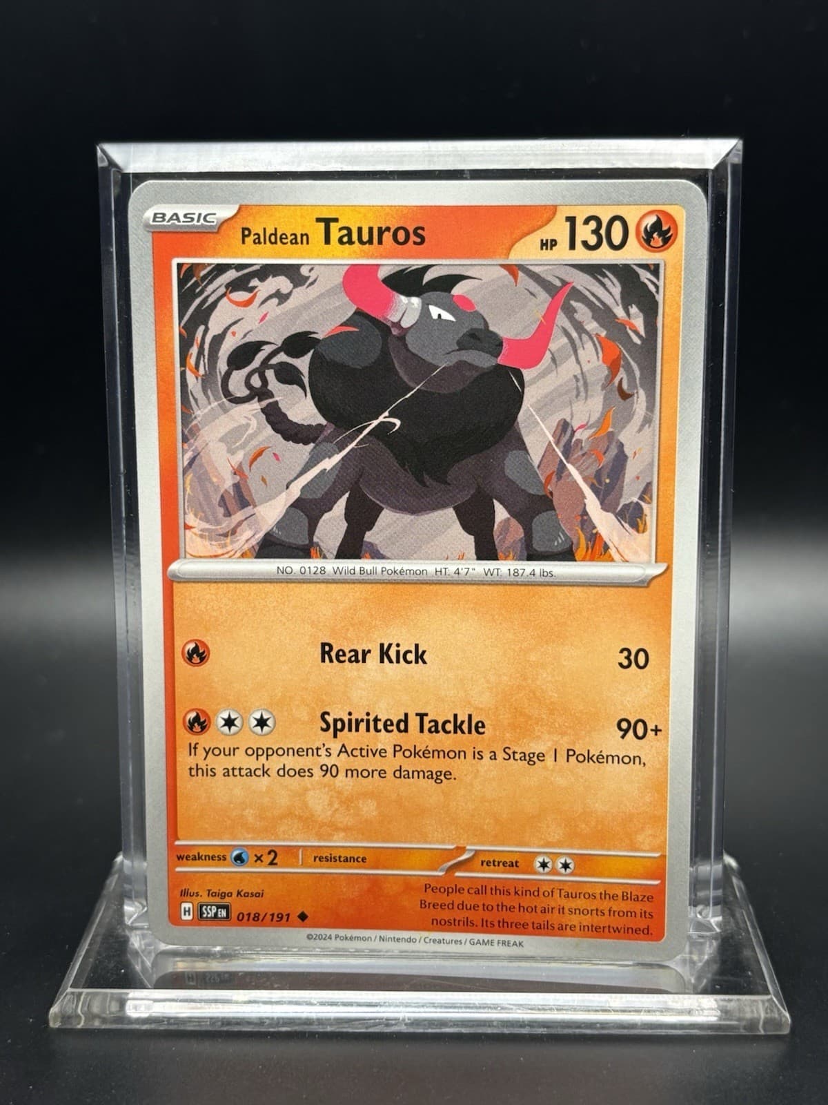 2024 Pokémon Surging Sparks - Paldean Tauros No. 18/191
