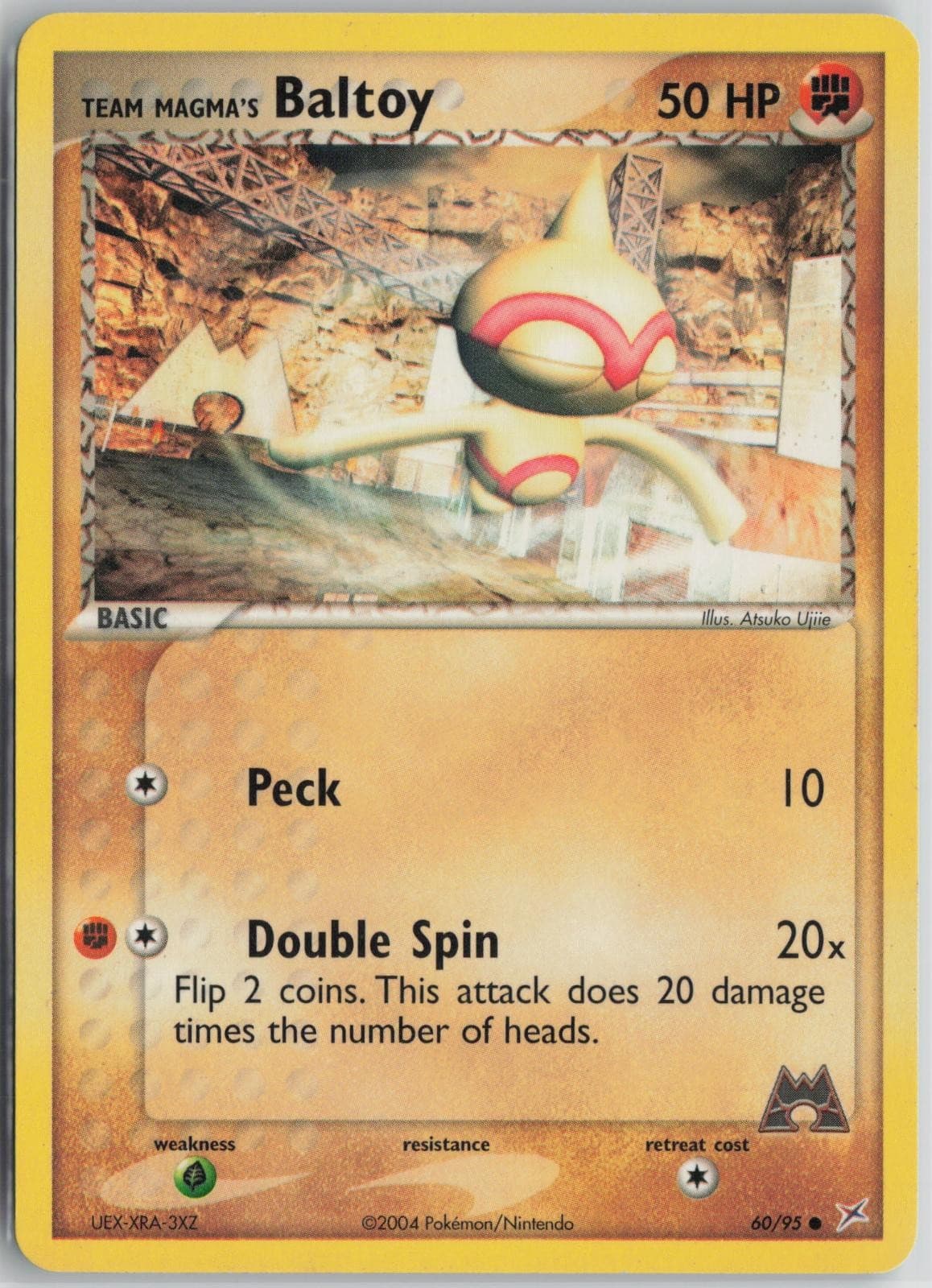 Team Magma's Baltoy 60/95 Common Team Magma vs Team Aqua Pokemon Near Mint