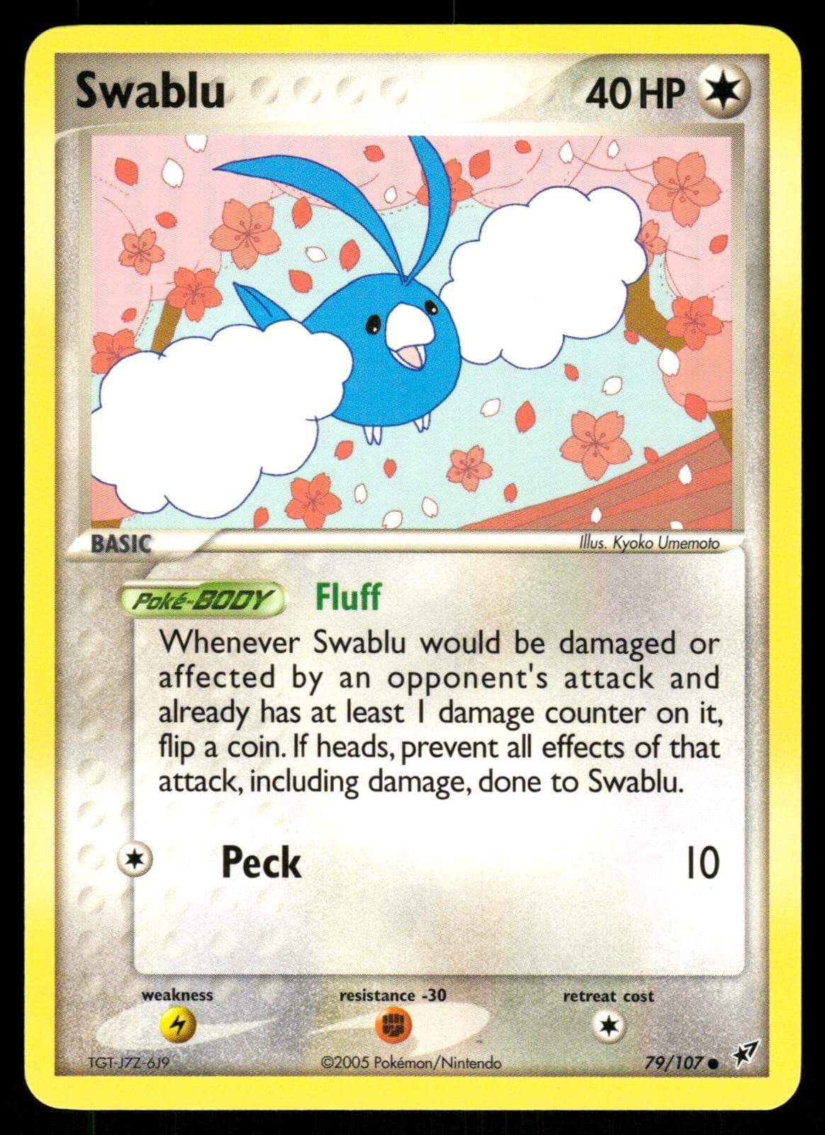 Swablu 79/107 Common Deoxys Pokemon LP