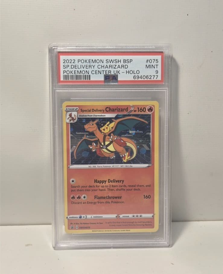 Special Delivery Charizard PSA 9 MINT SWSH075  Sword & Shield Promo Card Holo