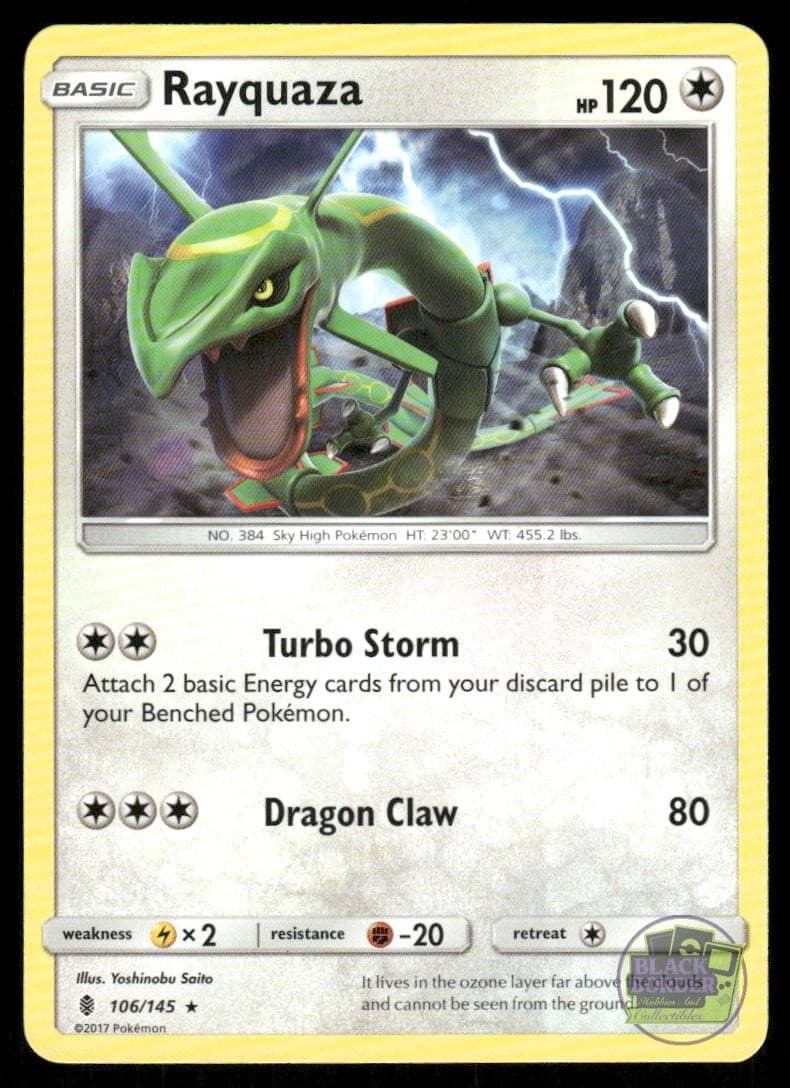 Rayquaza 106/145 Rare Guardians Rising Pokemon LP