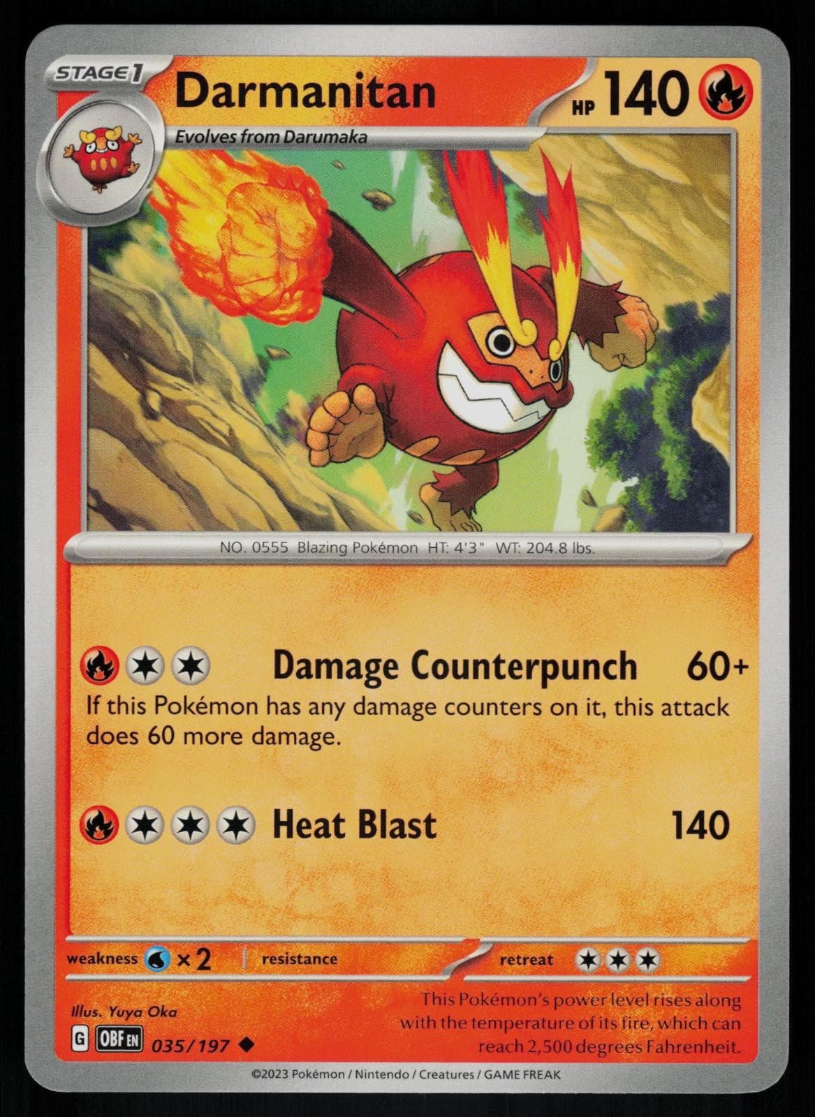 Darmanitan 035/197 Uncommon - Pokemon Obsidian Flames