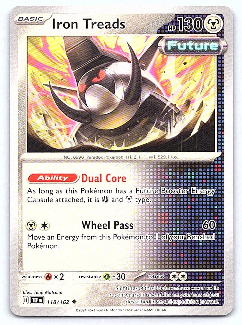 IRON TREADS 118/162 TEMPORAL FORCES POKEMON TCG CARD