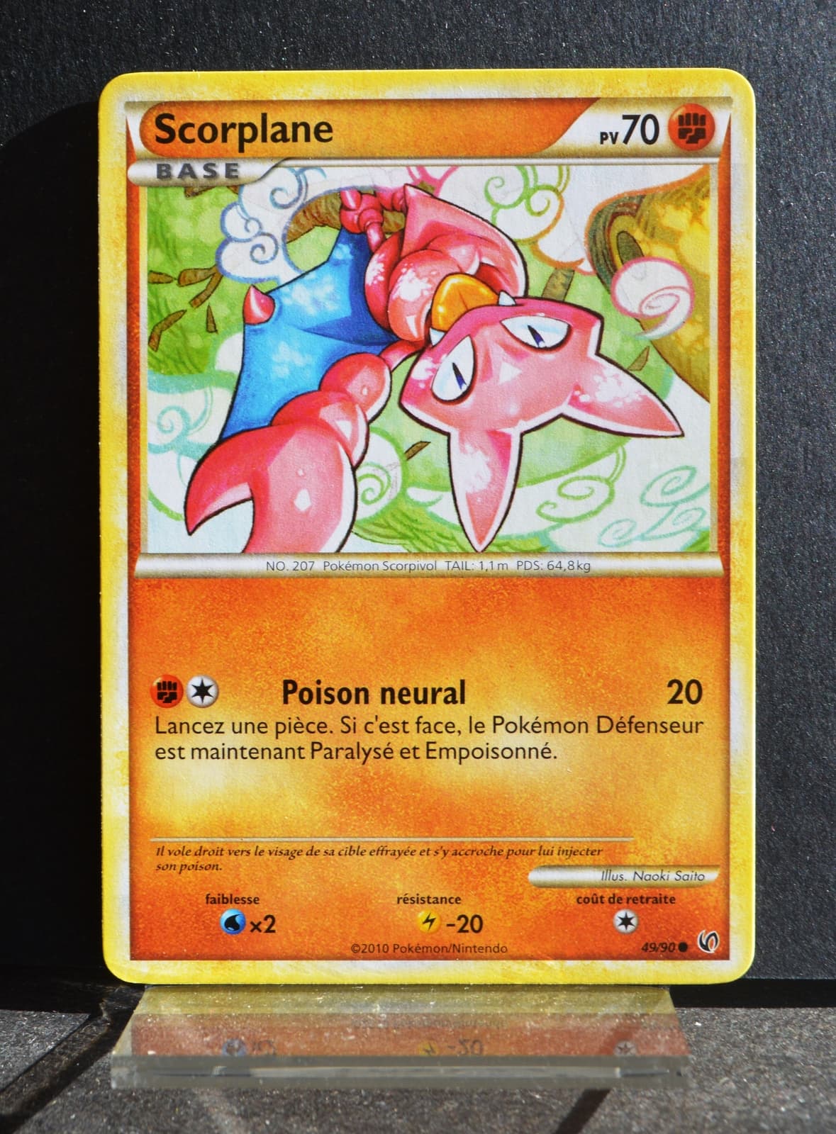 carte Pokémon 49/90 Scorplane 70 PV HS Indomptable NEUF FR