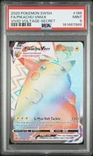 PSA 9 Pikachu Vmax Secret Rare 188 2020 Pokemon Vivid Voltage 7866