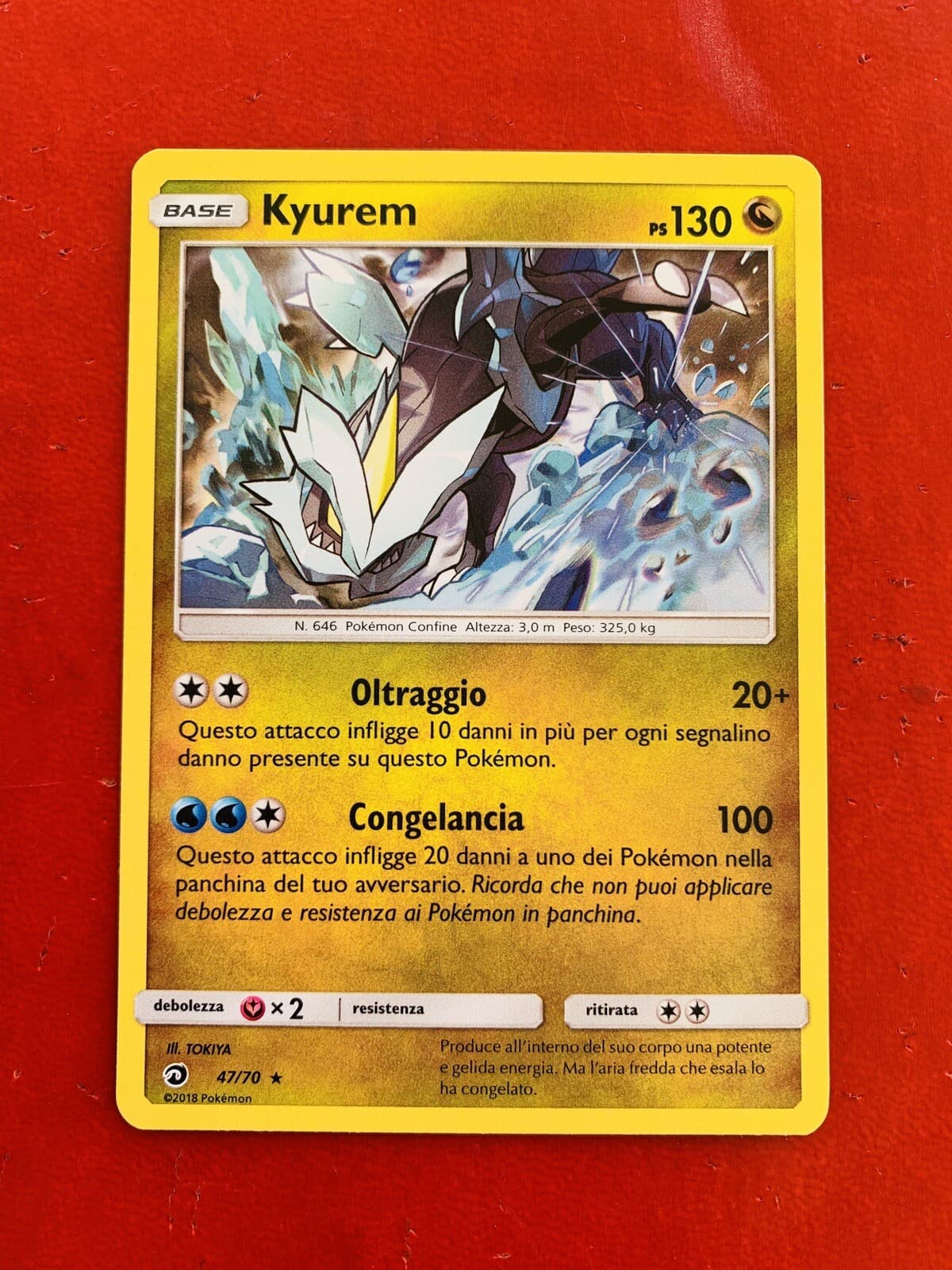 Lotto Carte Pokemon KYUREM 47/70 Rara Holo Foil Trionfo dei Draghi SM75 ITA