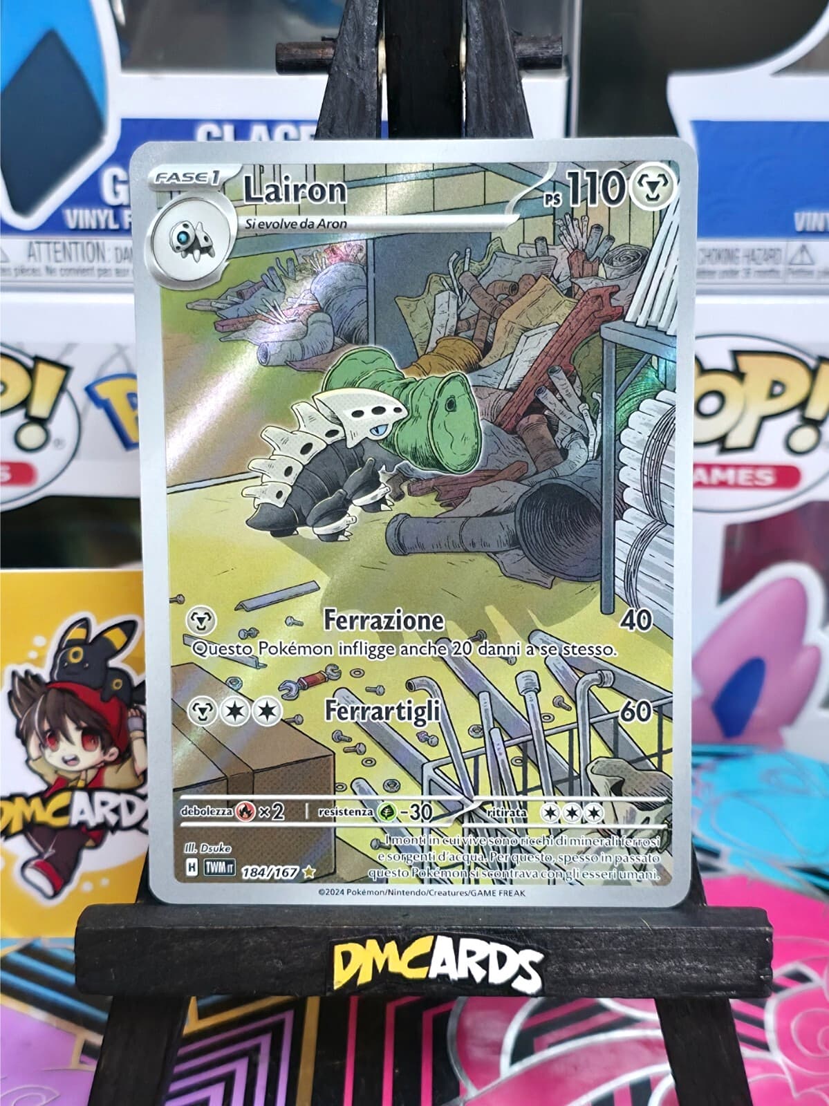 Pokemon Lairon 184/167 | Crepuscolo Mascherato TWM Italiano | Near Mint
