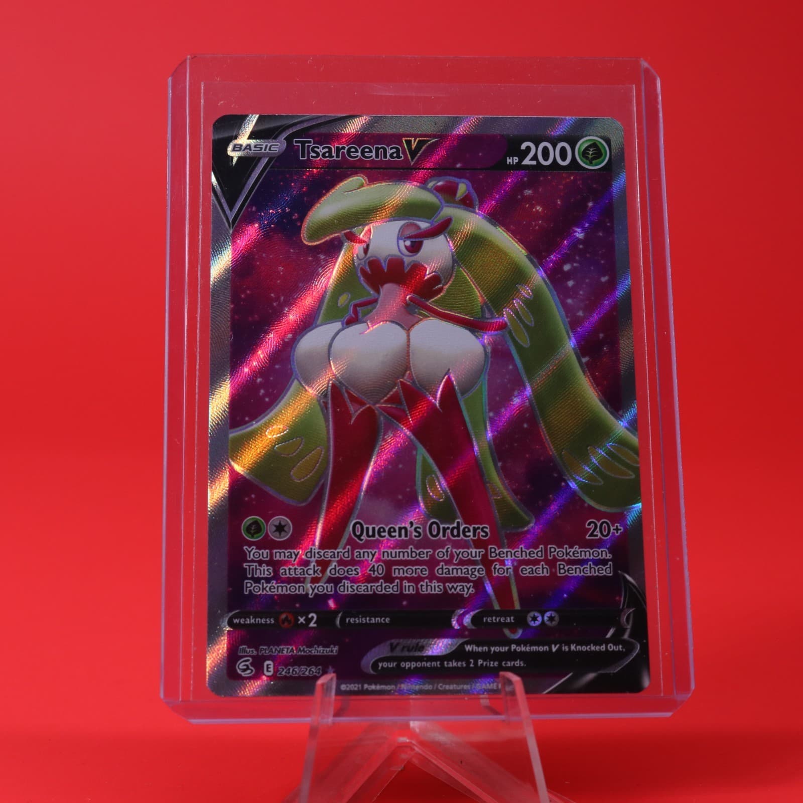 2021 Pokémon TCG Fusion Strike Full Art 246 Tsareena V