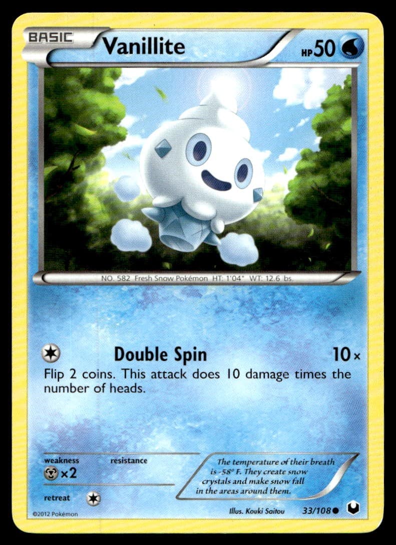LP Vanillite [Dark Explorers 33/108] Common Pokemon TCG