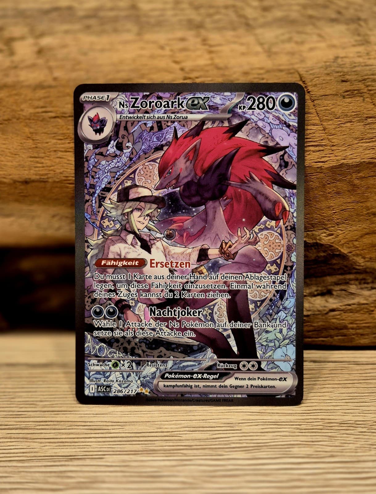 Pokemon Ns Zoroark EX 286/217 SAR Erhabene Helden Deutsch NM 