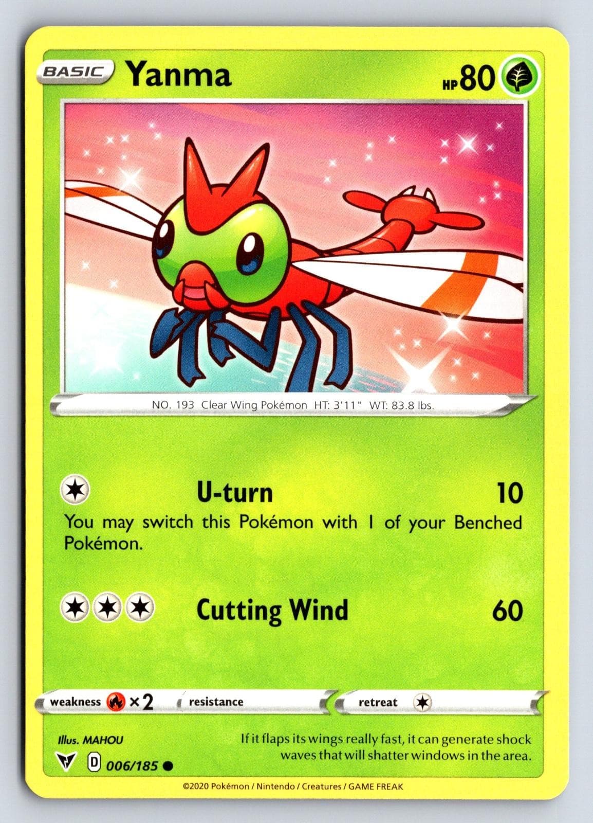 Yanma 006/185 Vivid Voltage Pokemon
