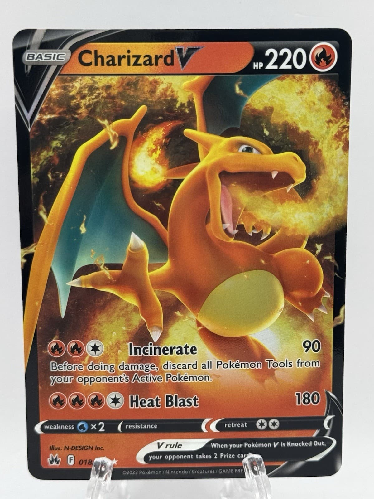Pokemon Charizard V - SWSH: Crown Zenith 18/159 NM