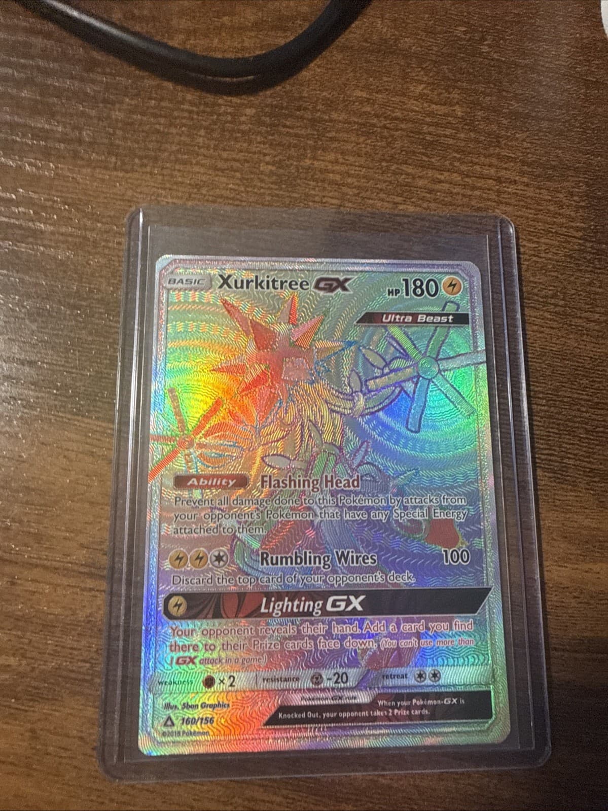 Xurkitree GX (Secret Rare) 160/156 Sm-Ultra Prism Holo