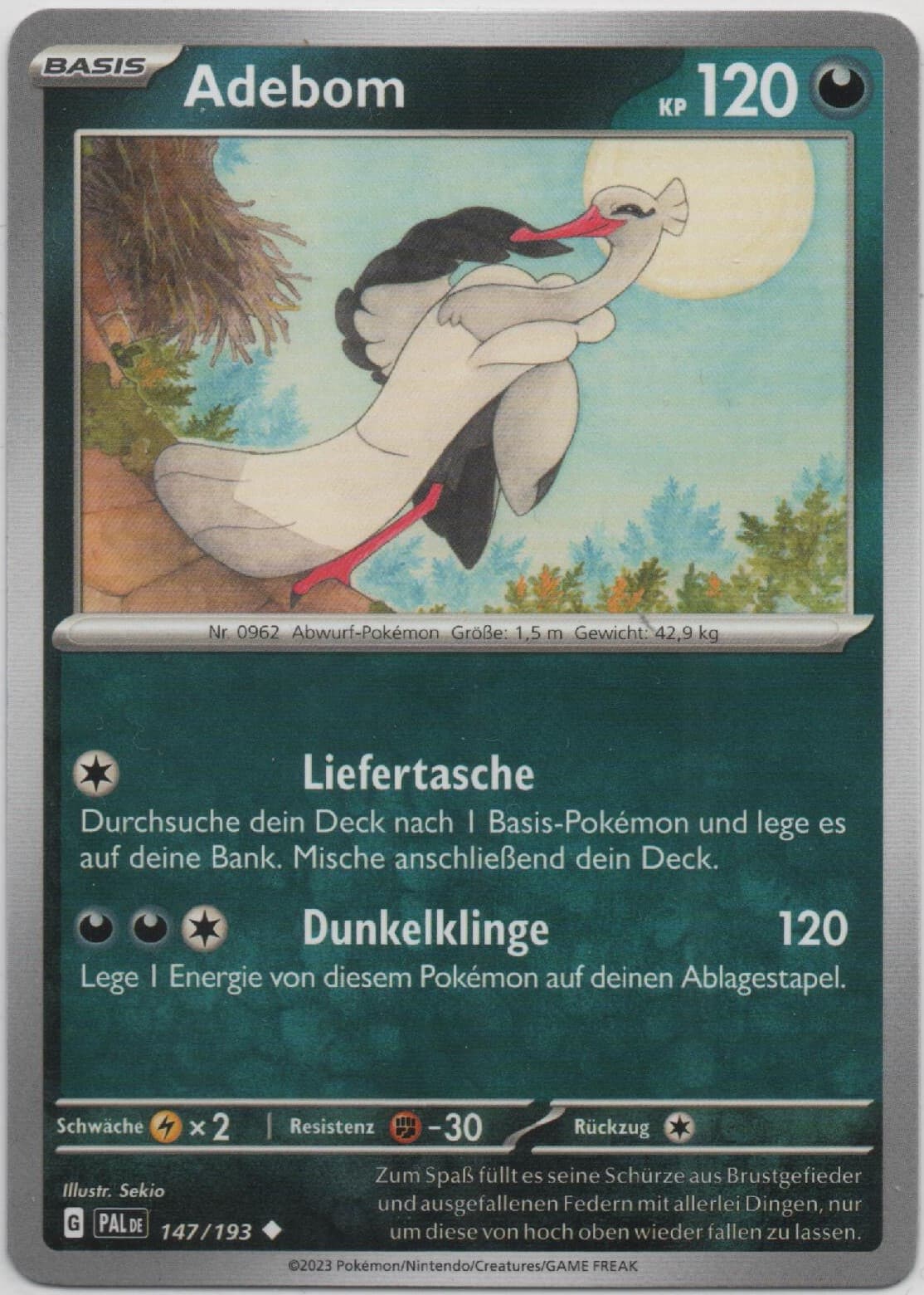 Pokemon PAL - Adebom - (Entwicklungen in Paldea 147) ♦