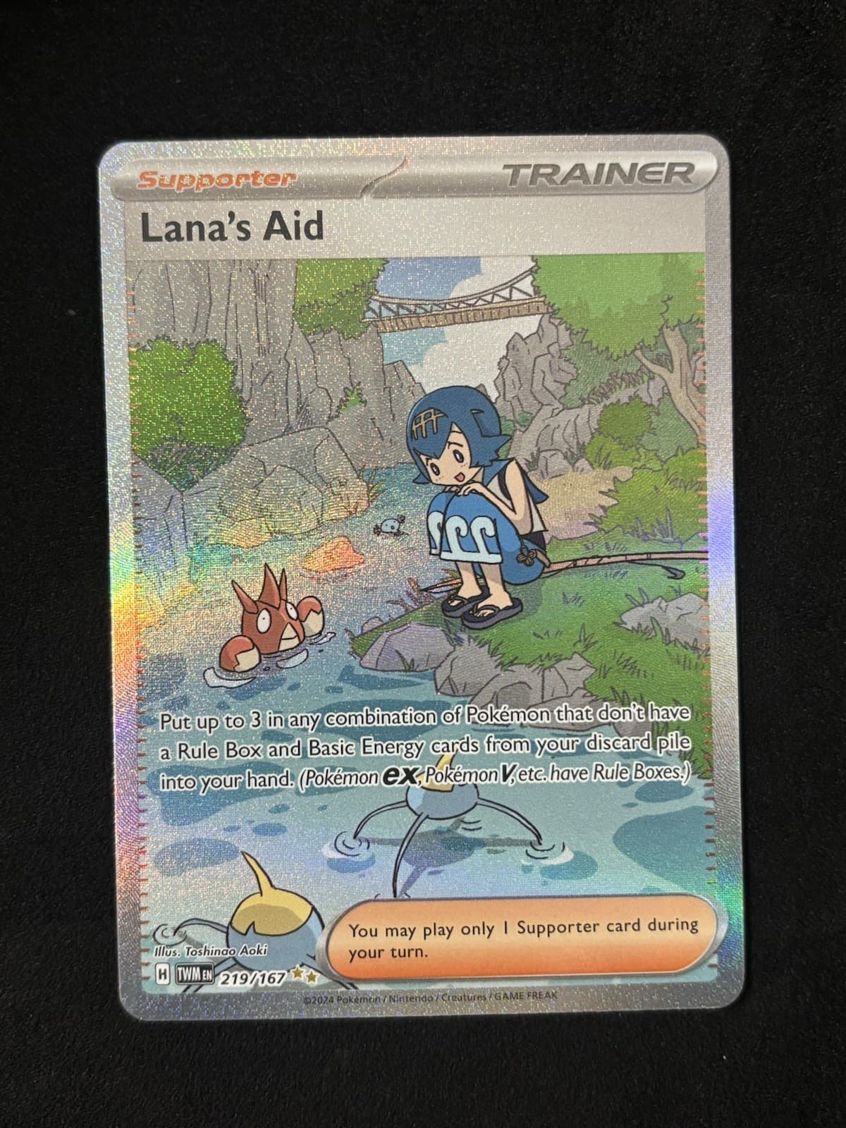Lana's Aid 219/167 Sv06: Twilight Masquerade Holo Pokémon TCG - NM