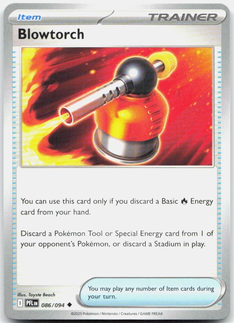 Blowtorch 086/094 86 ME02 Phantasmal Flames U NM English Pokémon