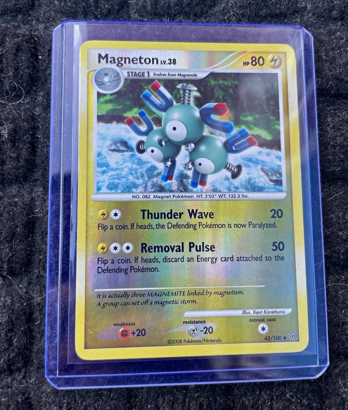 Nintendo Pokemon TCG Magneton Stormfront 43/100 Holo Uncommon English 2008