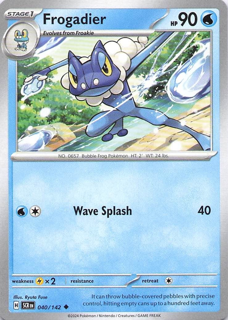 Pokemon Card - Frogadier - (40/142 - Stellar Crown)