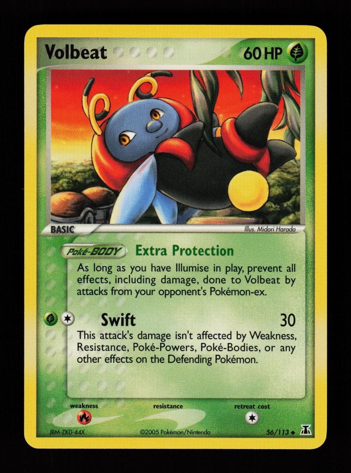 Volbeat 56/113 Uncommon Delta Species Pokemon Cards