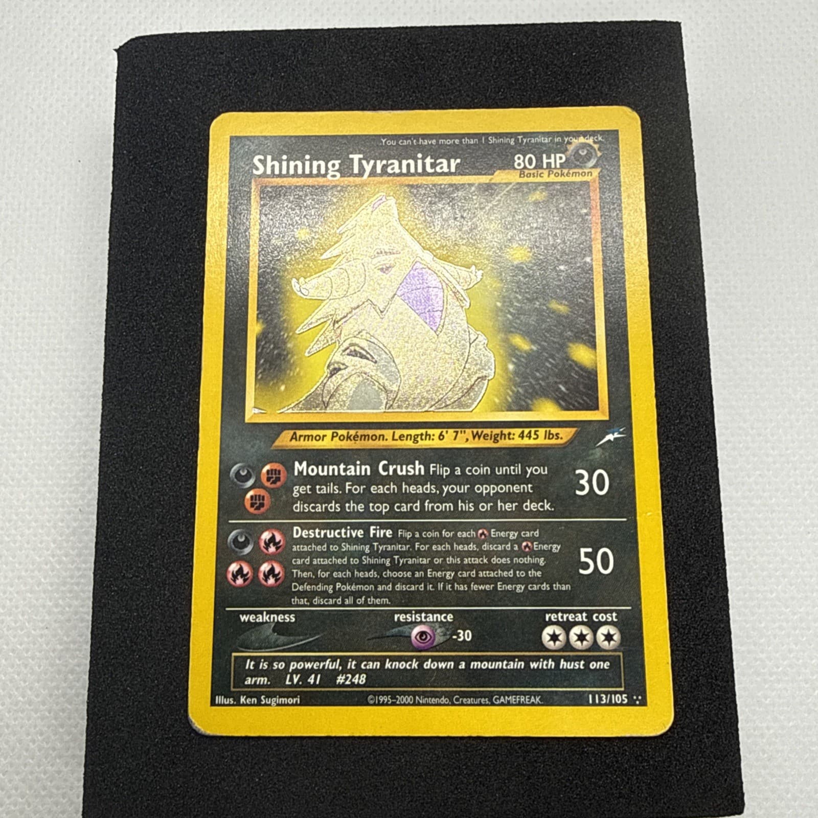 Shining Tyranitar 113/105 Neo Destiny Holo
