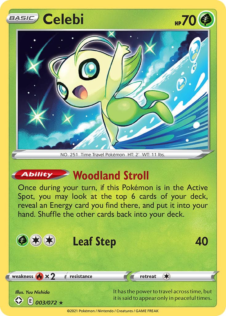 Pokemon - Celebi - Glänzendes Schicksal - 003/072 - NM - Deutsch