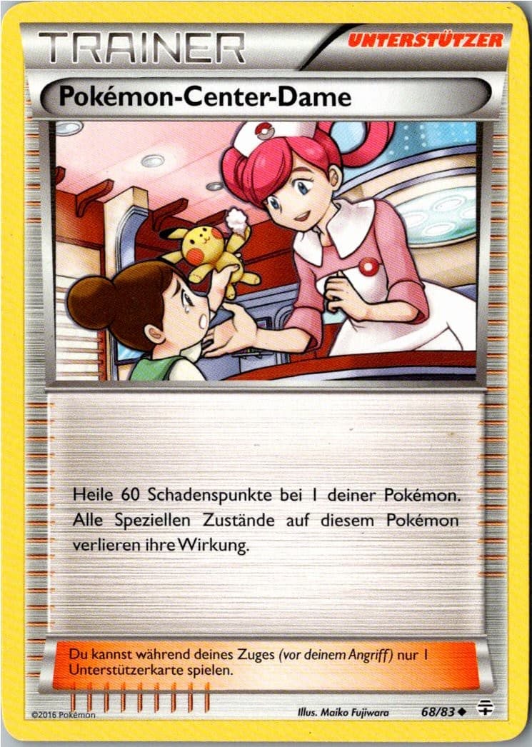 Pokemon Pokemon-Center-Dame 68/83 Generationen Deutsch
