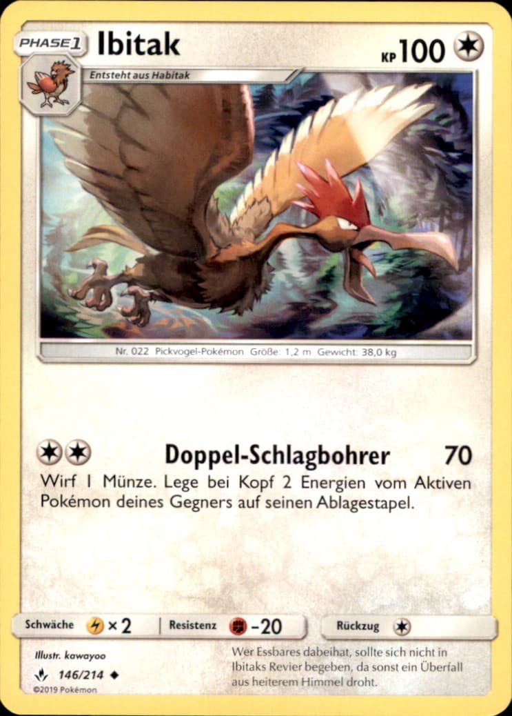 Pokemon 146/214 - Ibitak - Kräfte im Einklang