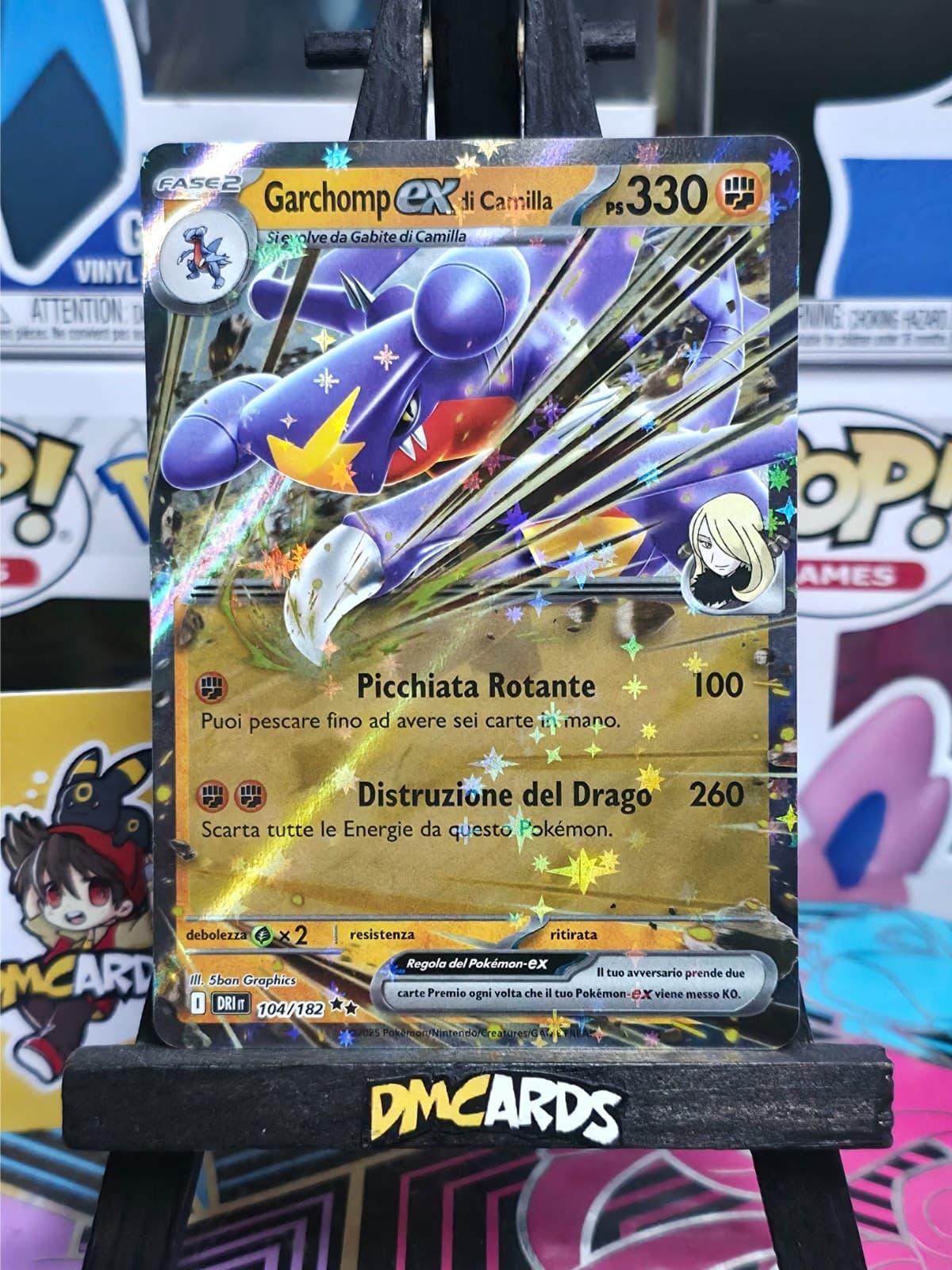 Pokemon Garchomp Ex di Camilla 104/182 | Rivali Predestinati DRI Ita | Near Mint