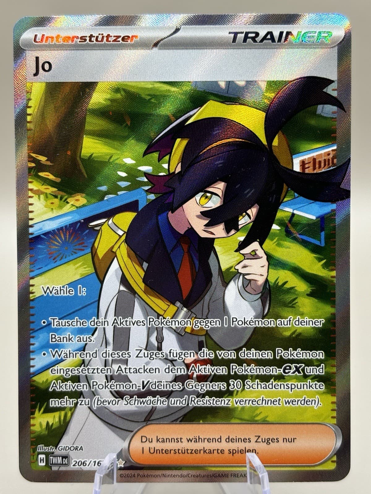 Pokemon Maskerade im Zwielicht Jo Fullart 206/167 Near Mint deutsch