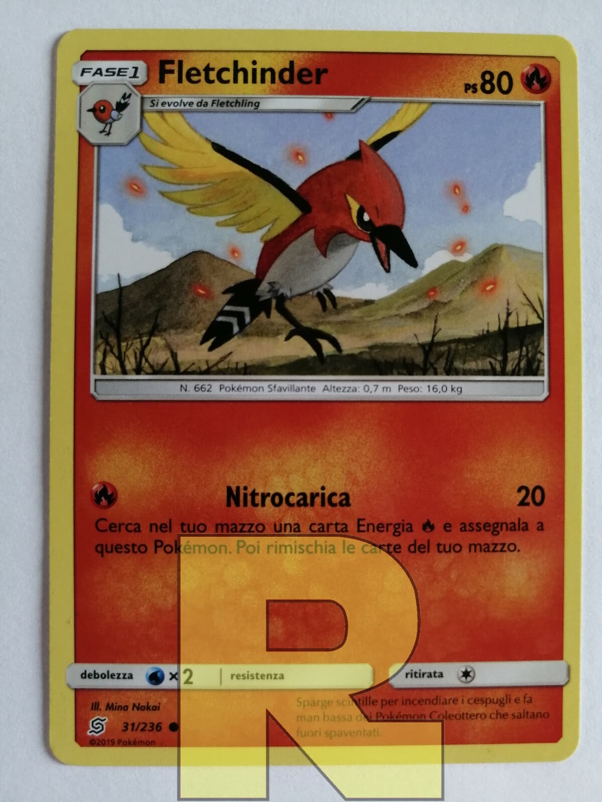 Fletchinder ® Sintonia Mentale 31/236 ® Comune ® Pokemon Italiano