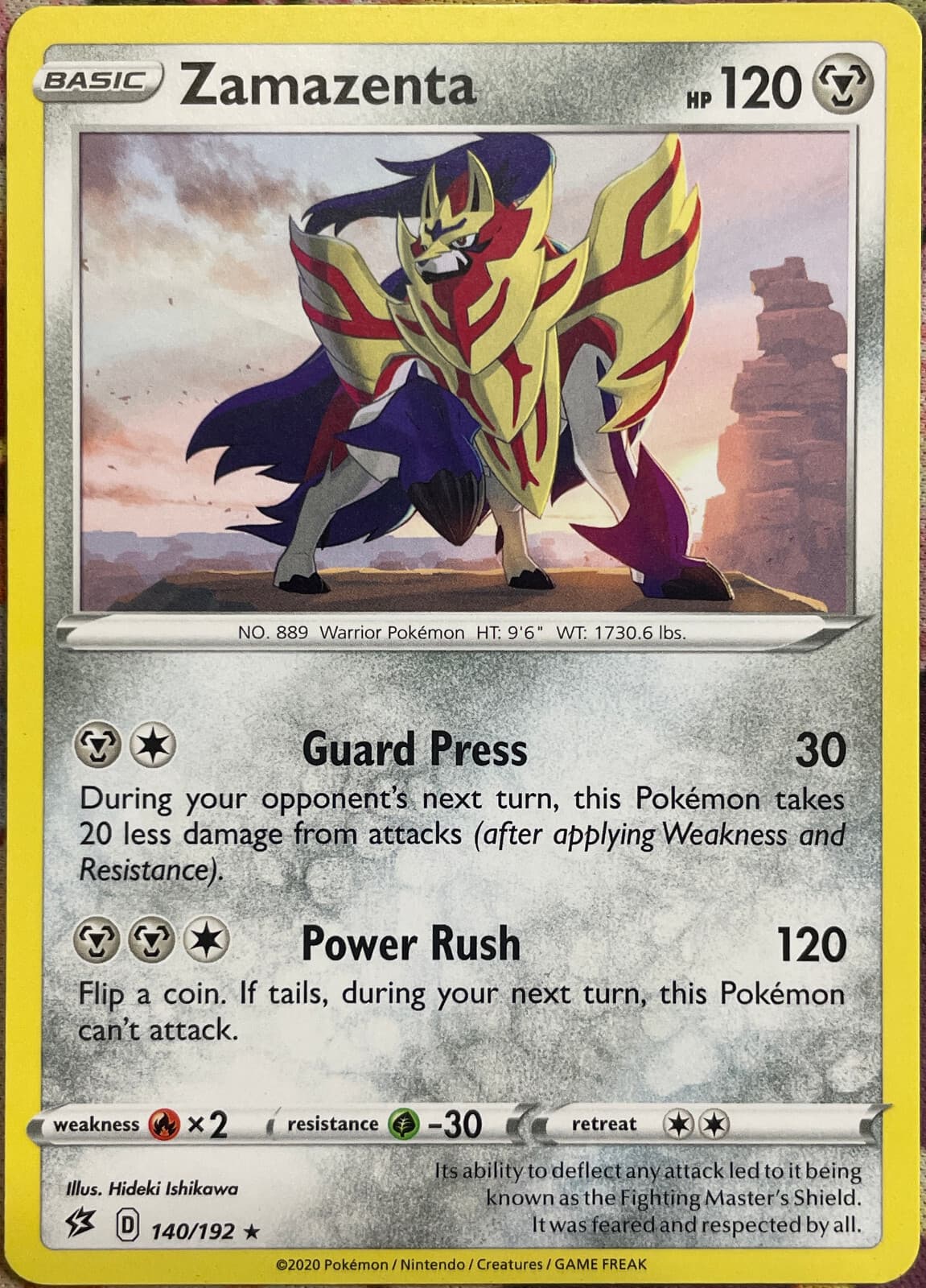 Zacian Rare - 139/192 - Rebel Clash Pokemon 2020