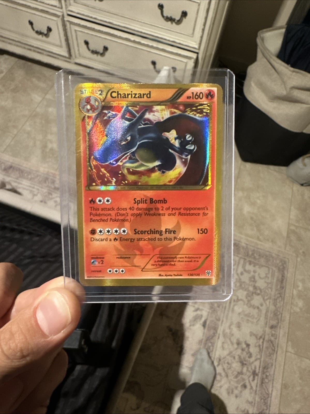Pokemon Charizard 136/135 Plasma Storm Secret Rare Holo English 2012