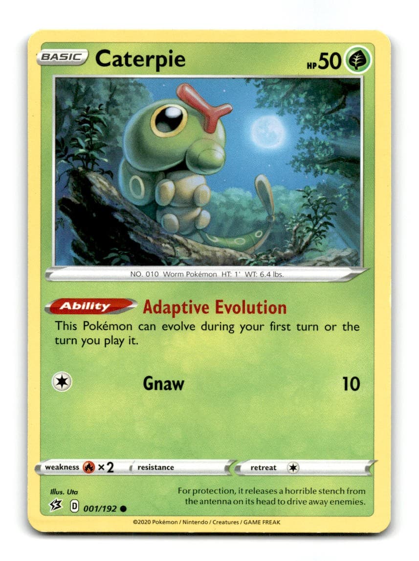 Caterpie 001/192 Rebel Clash Pokemon ~A1-574