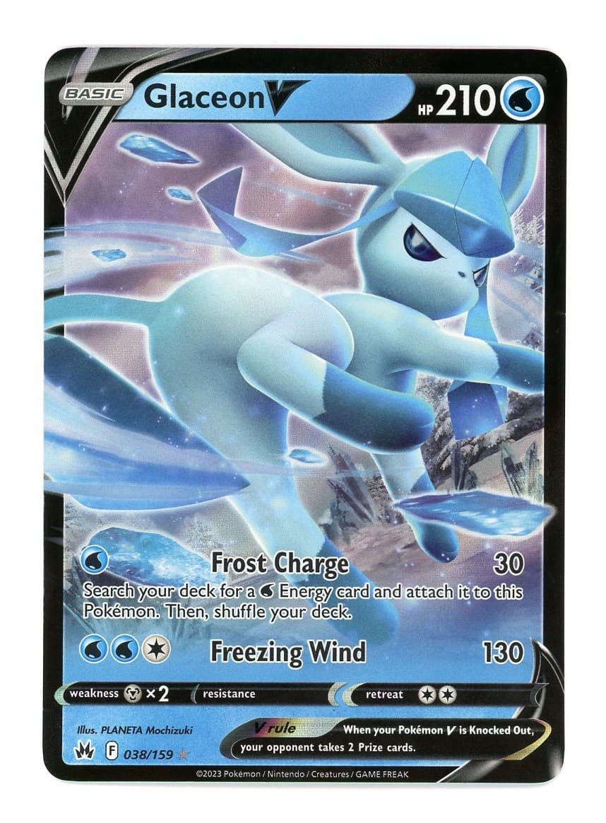 Crown Zenith Glaceon V #038/159 Holo