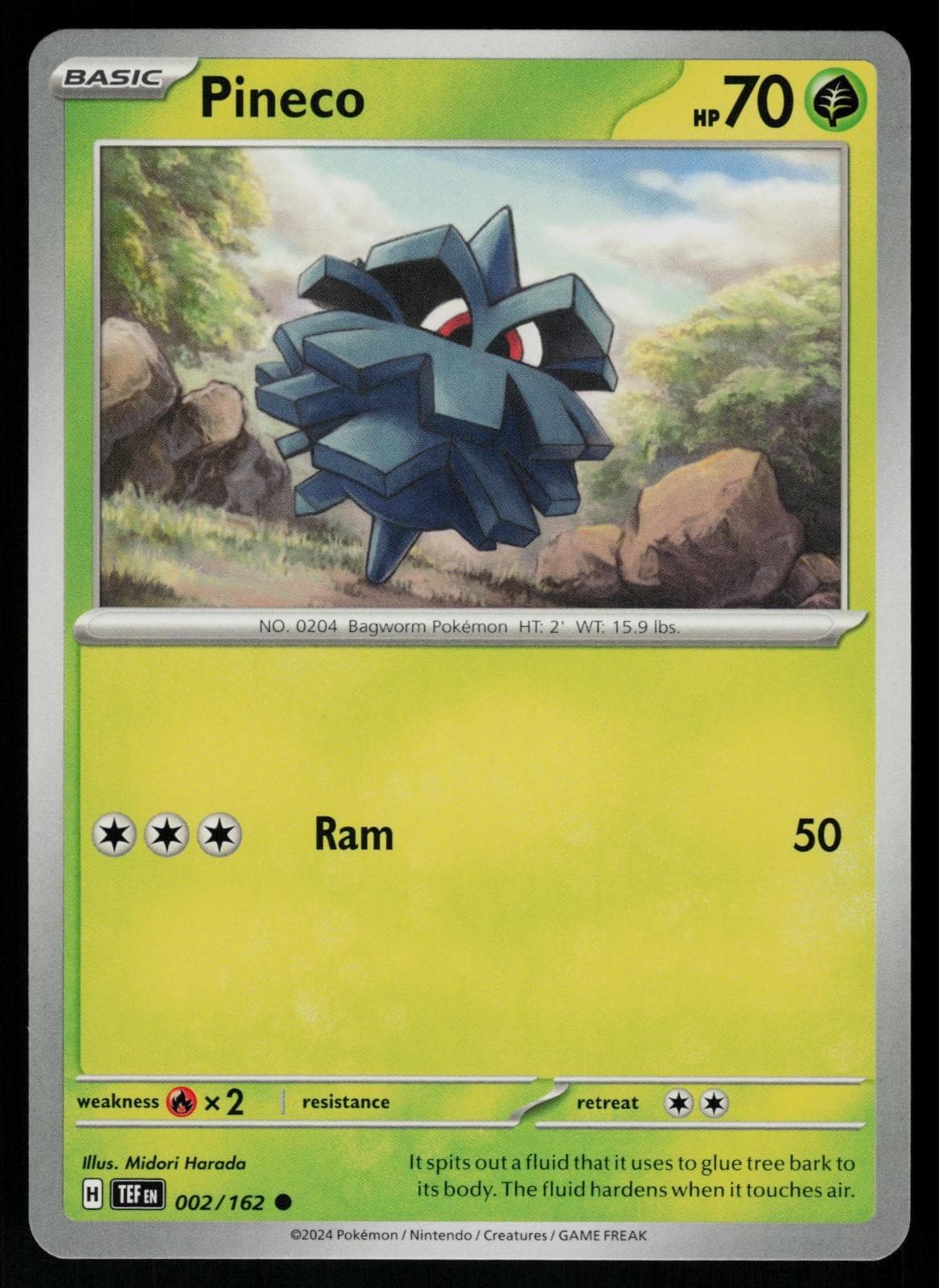 Pineco 002/162 Common - Pokemon Temporal Forces