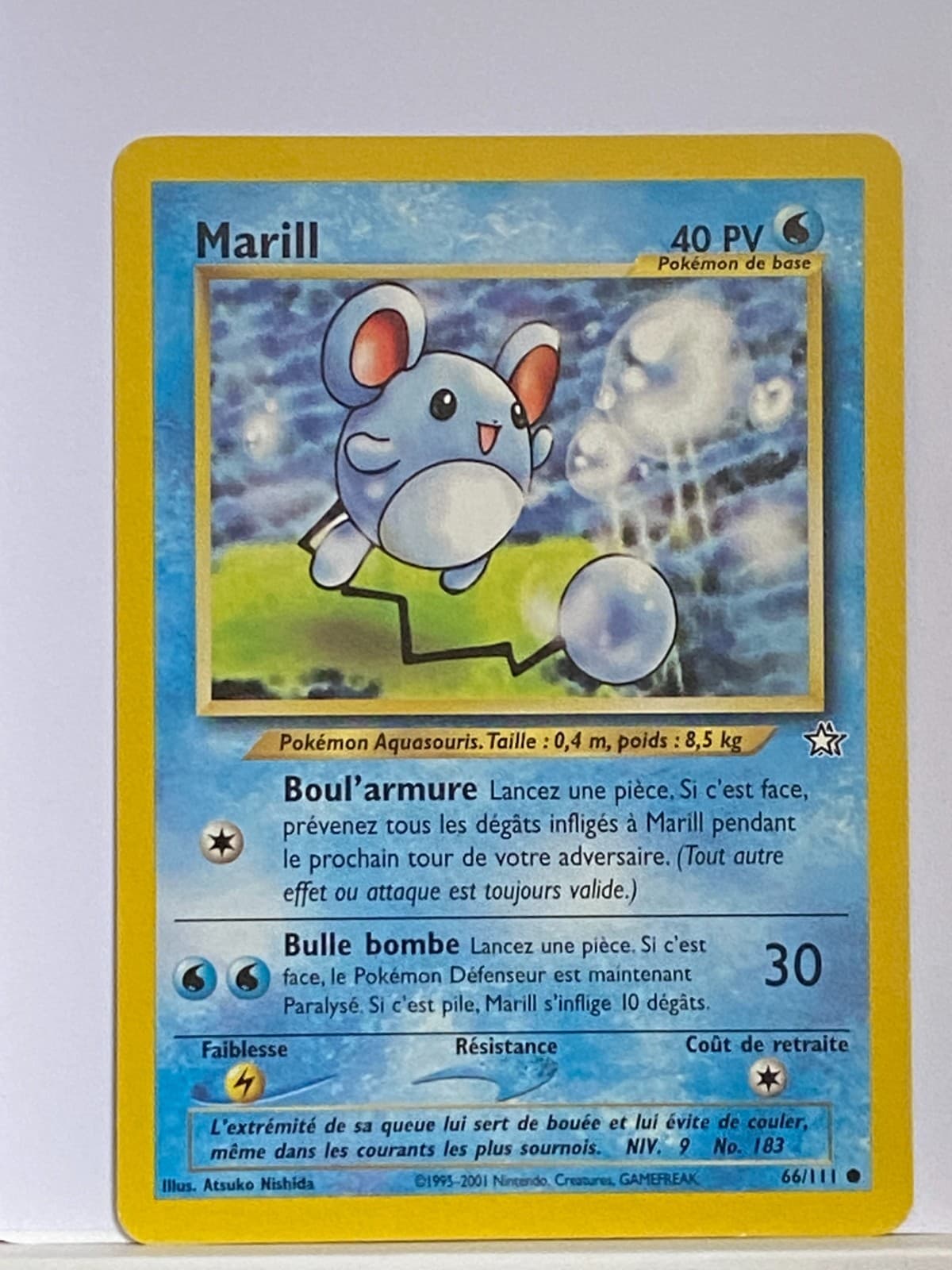 Marill 66/111 Wizards Neo Genesis carte Pokémon FR
