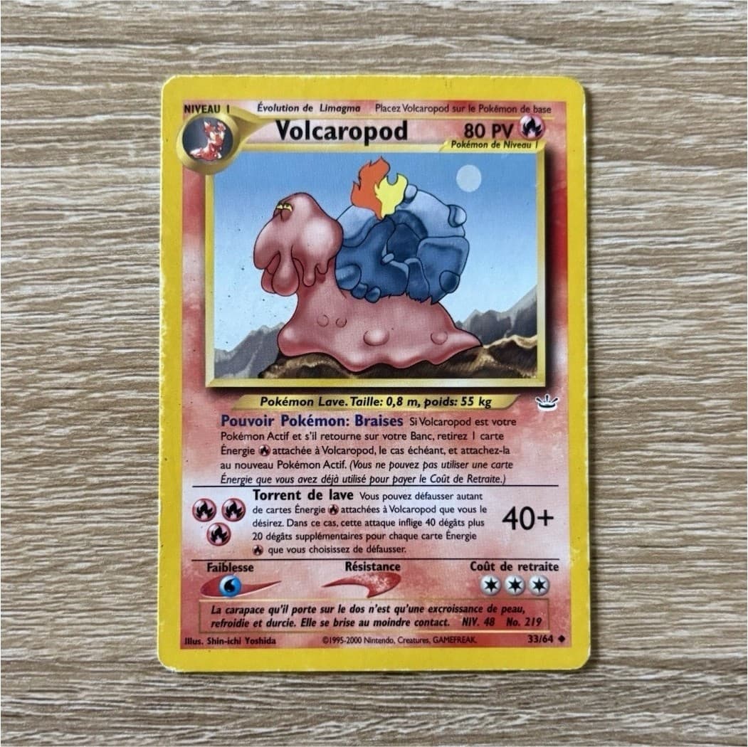 Carte Pokémon Volcaropod 33/64 Neo Revelation Édition 2 Wizards Fr