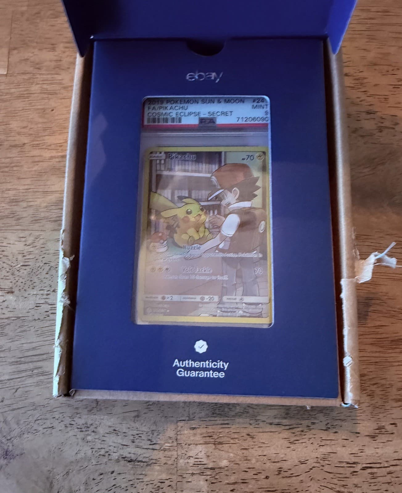 2019 Pokemon SM Sun & Moon Pikachu Cosmic Eclipse Secret 241/236 - PSA 9 MINT 💛