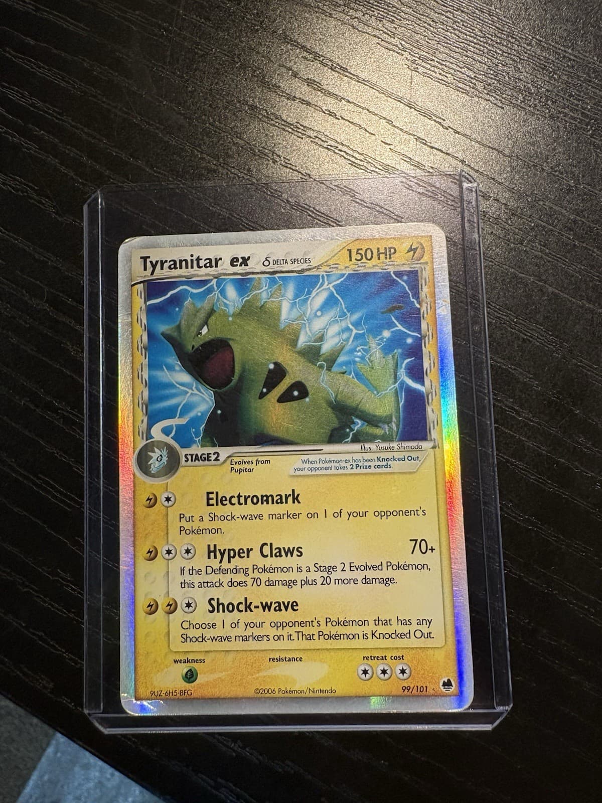 Pokemon TCG EX Dragon Frontiers 99/101 Tyranitar ex Ultra Rare