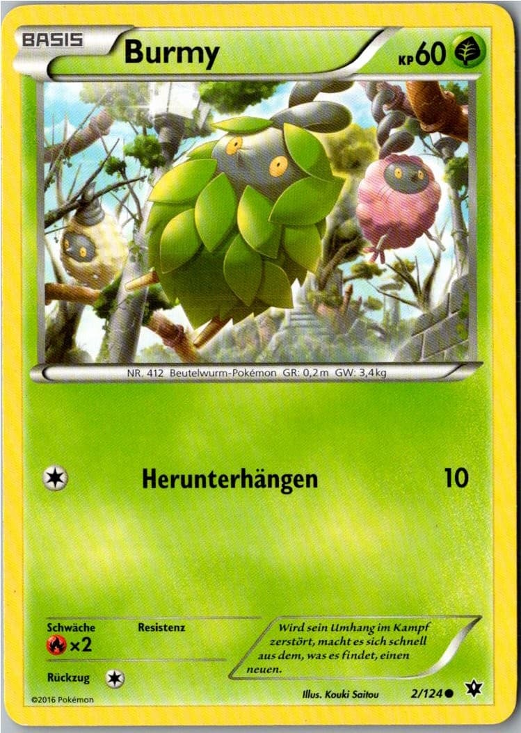 Pokemon Burmy 2/124 Schicksalsschmiede Deutsch