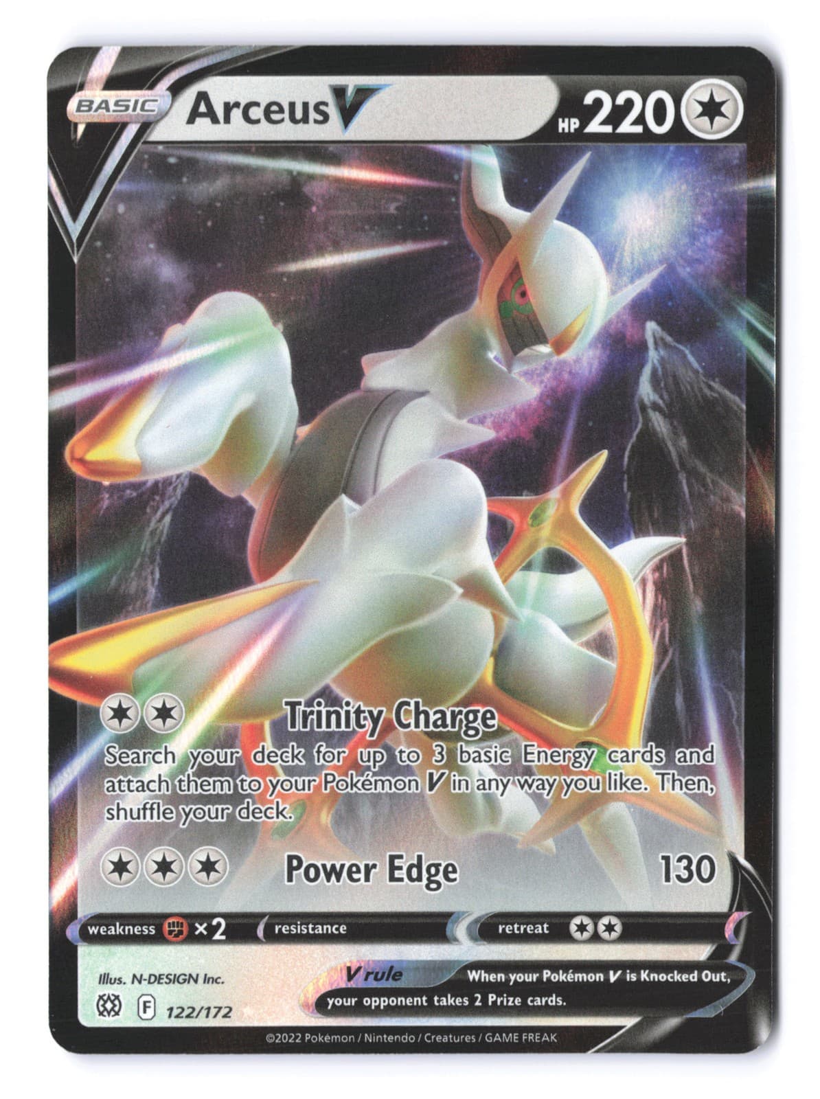 Pokemon Arceus V Brilliant Stars 122/172 Holo NM