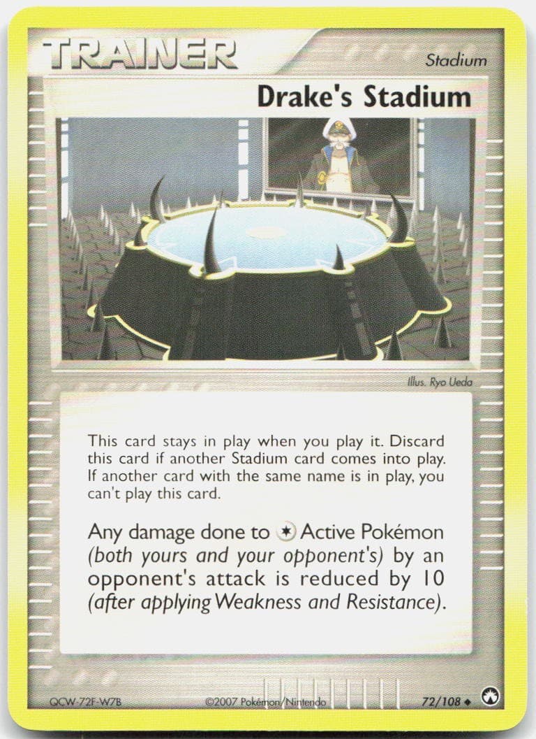 Drake's Stadium 72/108 Uncommon Power Keepers Pokemon Lightly Played