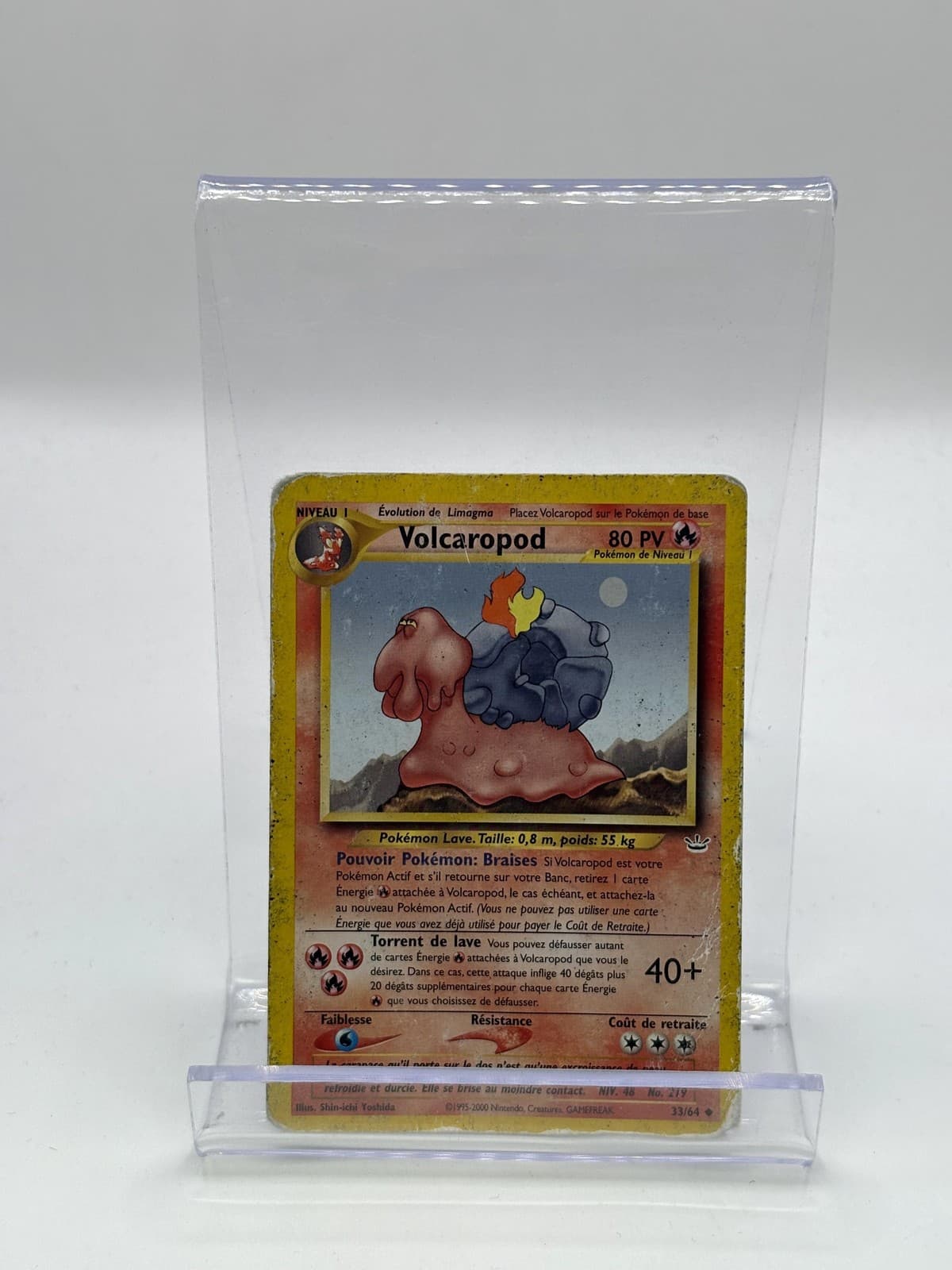 Carte Pokemon Volcaropod 33/64 Neo Révélation Wizard Français