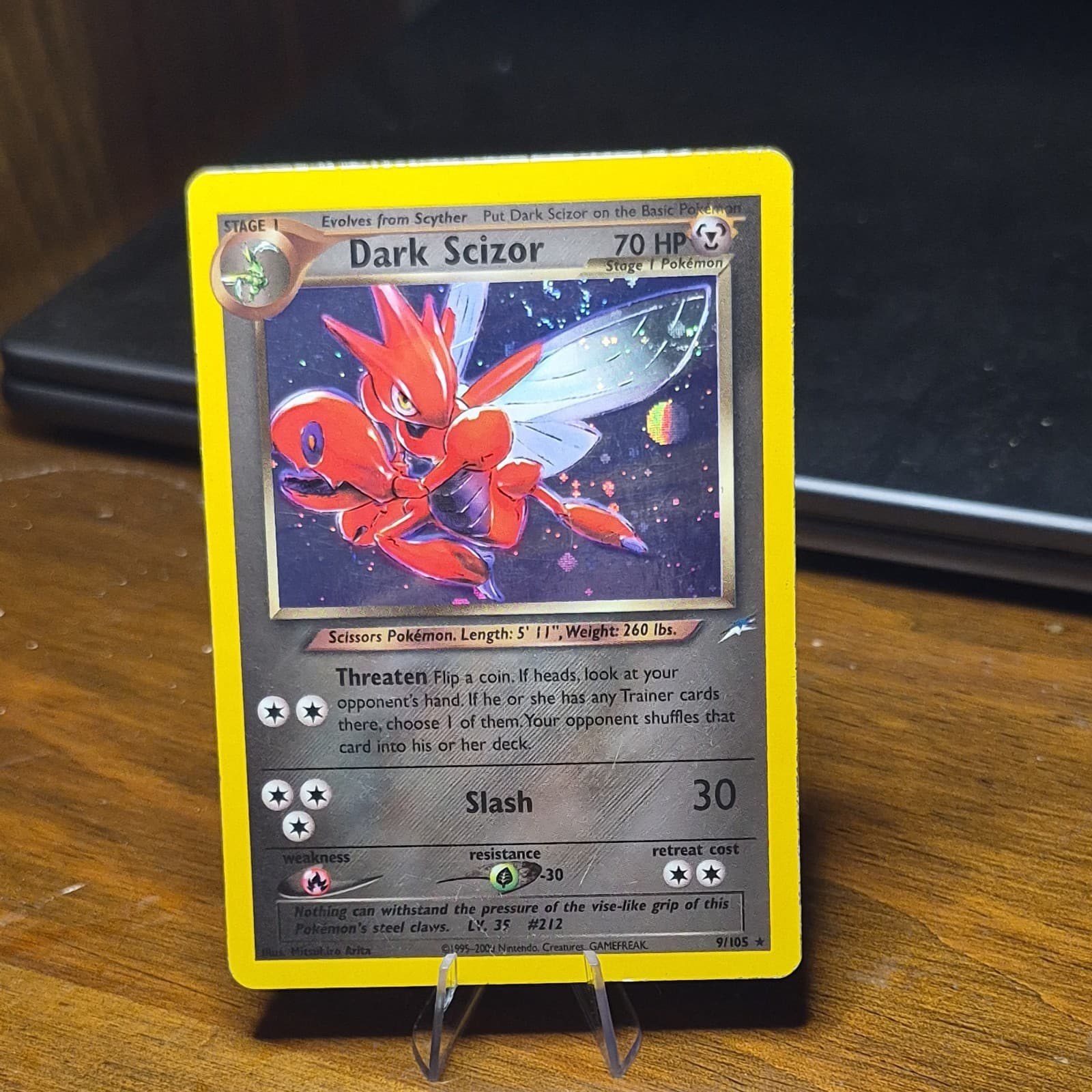 Pokemon Neo Destiny Dark Scizor 9/105 Holo Rare  (Sweet 🌀)
