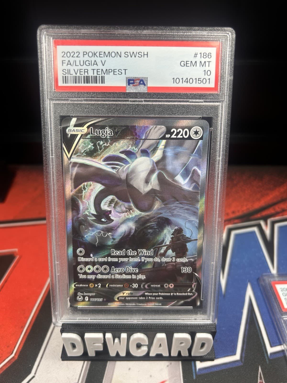 2022 Lugia V 186/195 Sword & Shield Silver Tempest PSA GEM MT 10