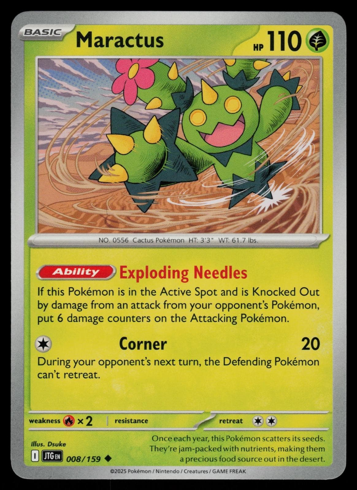 Maractus 008/159 Uncommon - Pokemon Journey Together