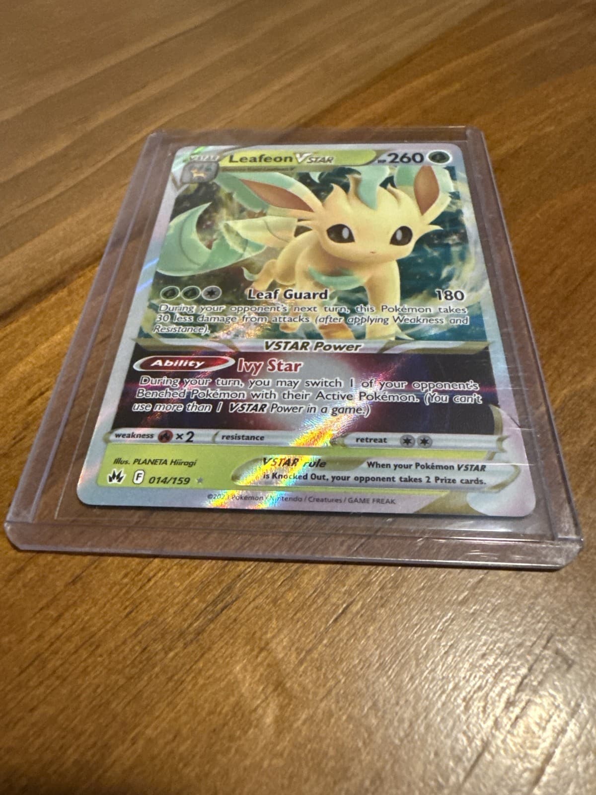 Leafeon VSTAR 14 - Crown Zenith Pokemon 2023