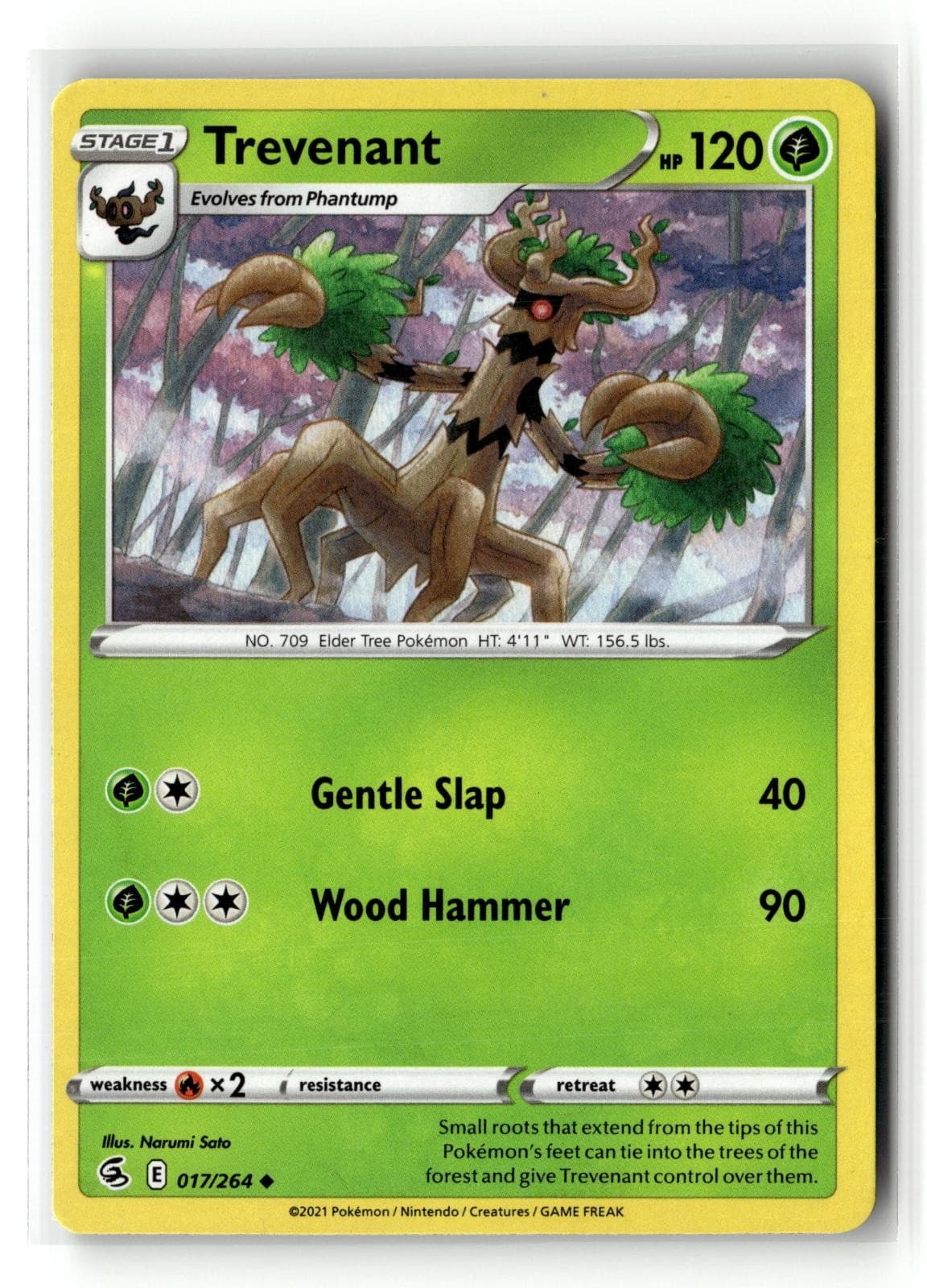 Trevenant 017/264 Uncommon Fusion Strike Pokemon NM