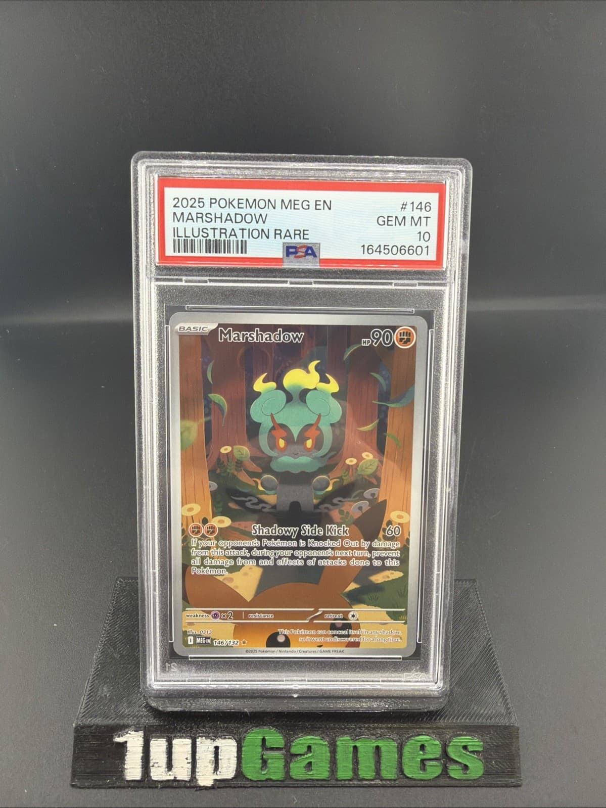 2025 POKEMON MEG EN-MEGA EVOLUTION ILLUSTRATION RARE #146 MARSHADOW PSA 10
